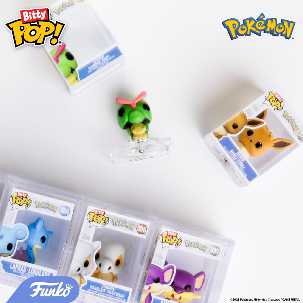 Funko POP! Bitty: Pokemon — Пикачу, Вапореон, Катерпи и Кубоне 