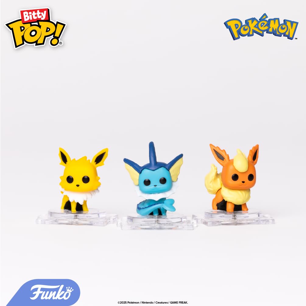 Funko POP! Bitty: Pokemon — Пикачу, Вапореон, Катерпи и Кубоне 