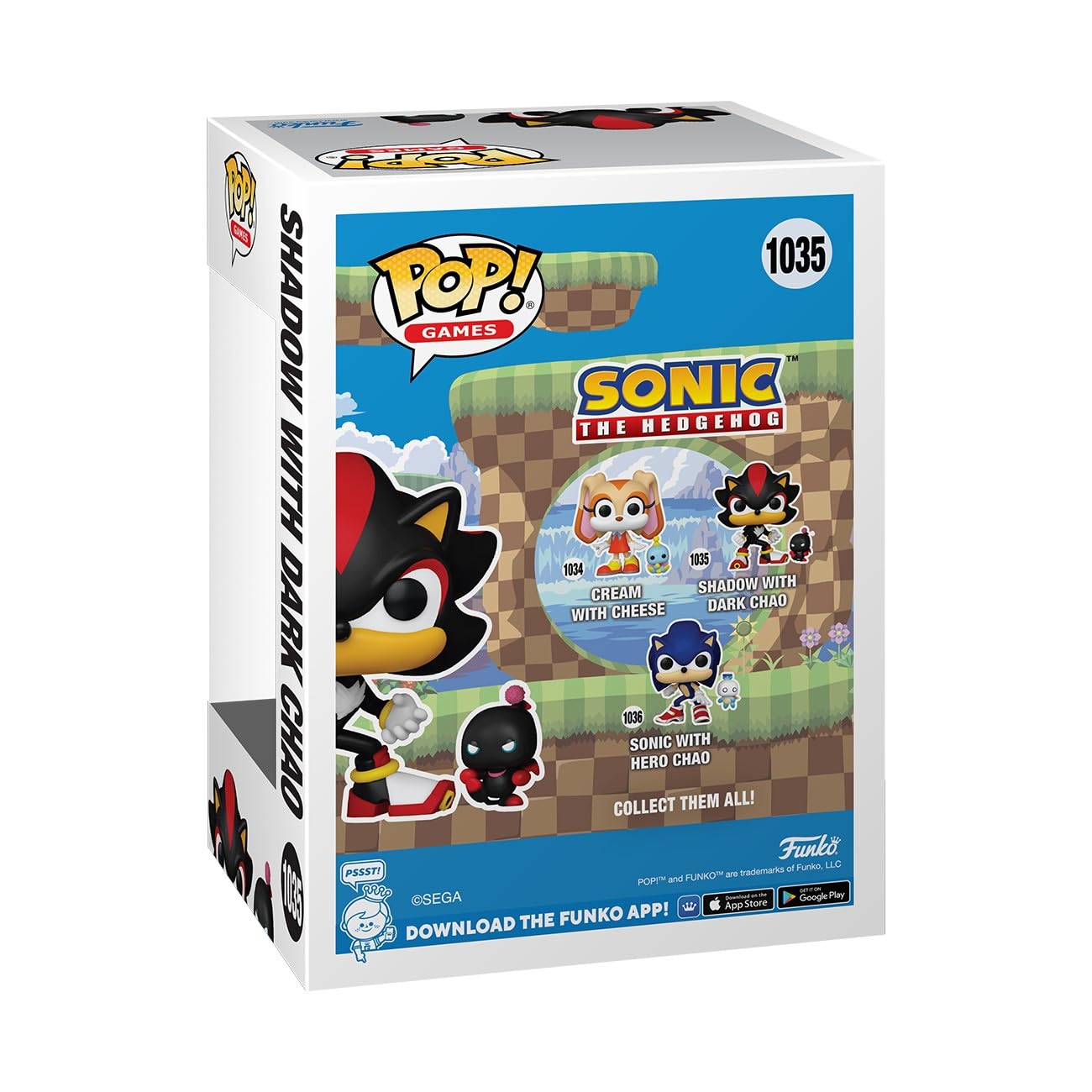 Funko POP! & Buddy: Sonic The Hedgehog - Shadow The Hedgehog with Dark Chao - Коллекционная виниловая фигурка  - фото 3