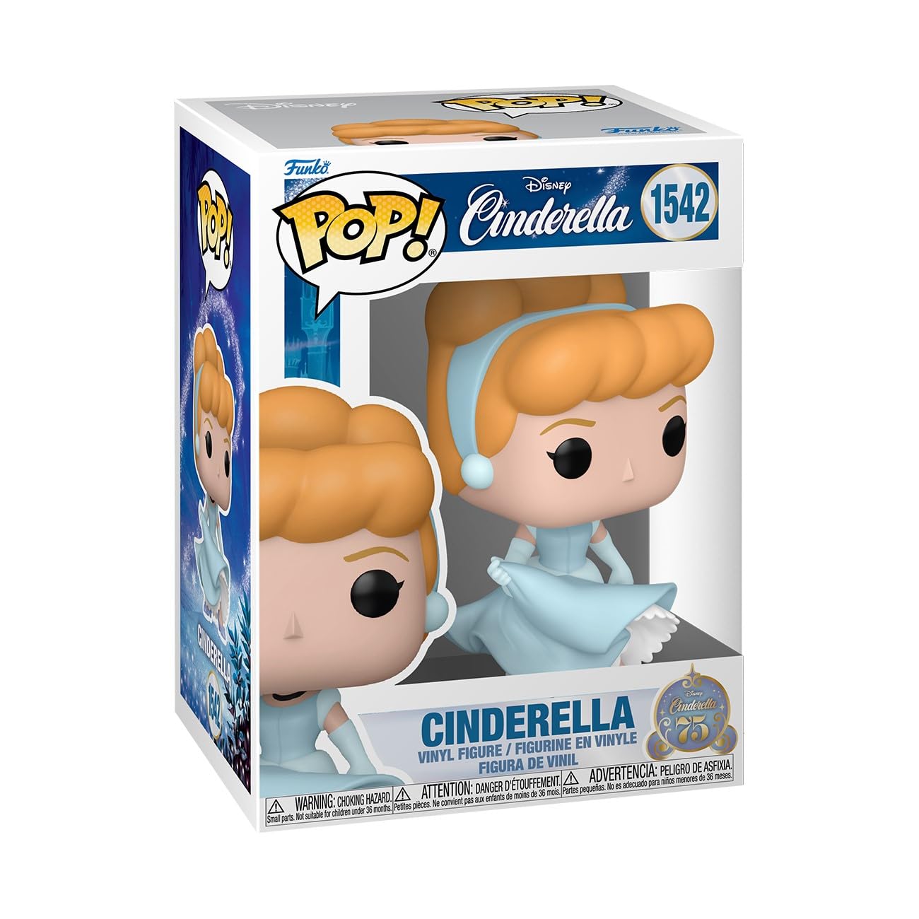 Funko Pop Disney: 75-летие Золушки - Золушка - Коллекционная виниловая фигурка - Идеи для подарков - Официальные товары - Игрушки для детей и взрослых - Любители мультфильмов и анимации