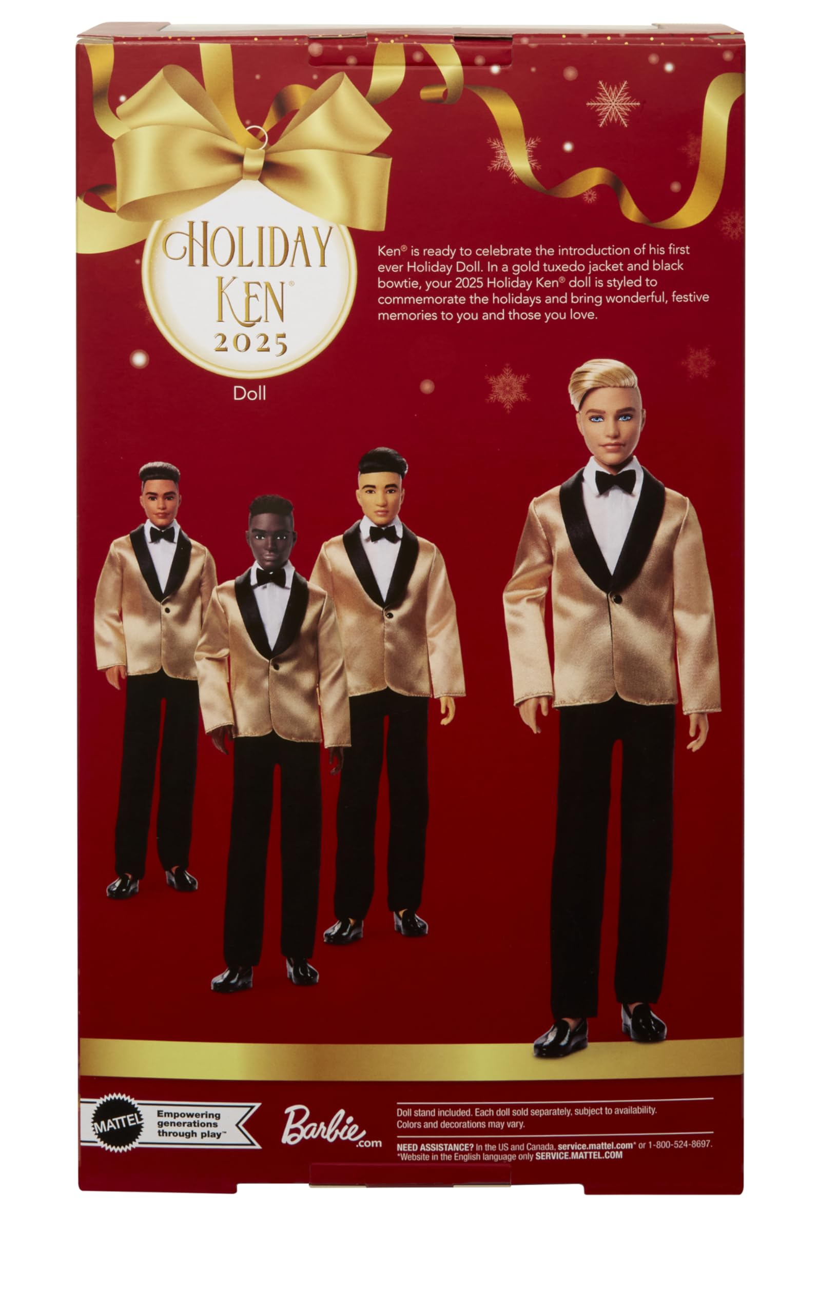 Коллекционная модная кукла Barbie Signature 2025 Holiday Blonde Ken