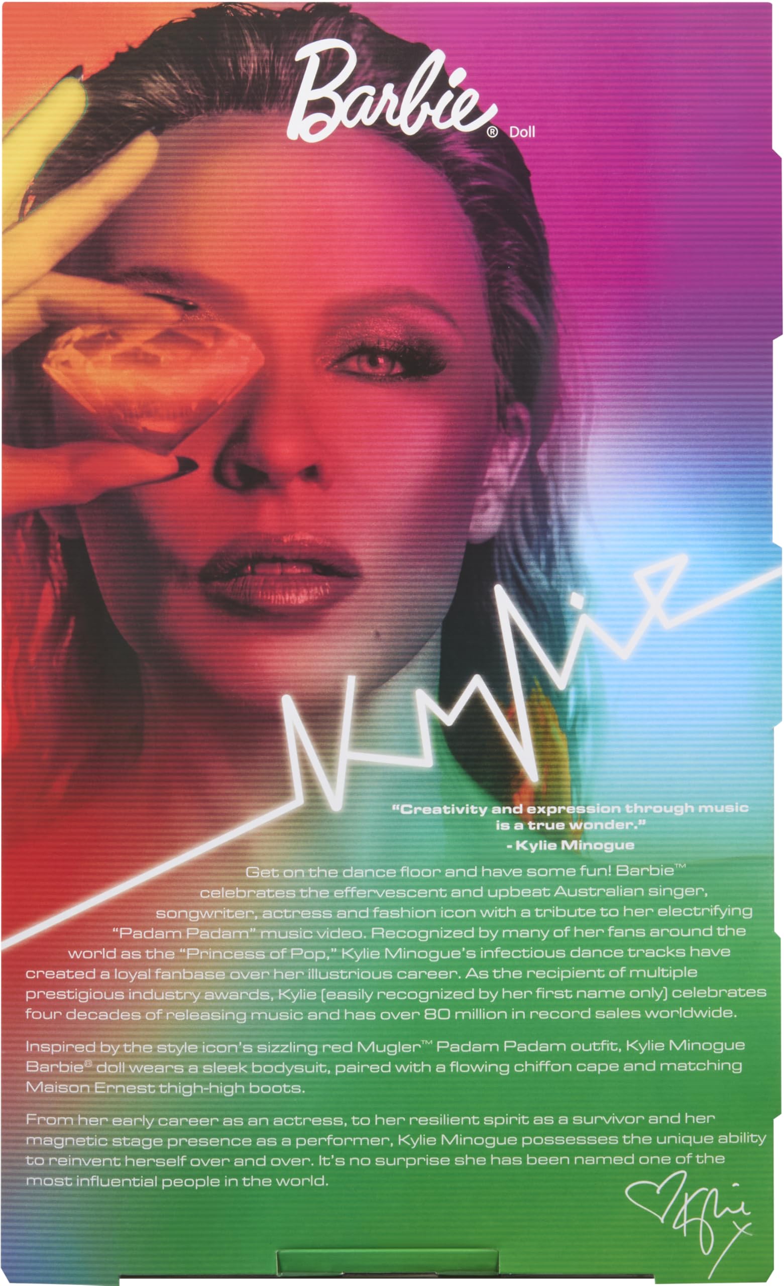 Фирменная кукла Барби, Кайли Миноуг в наряде из музыкального видео «Padam Padam»