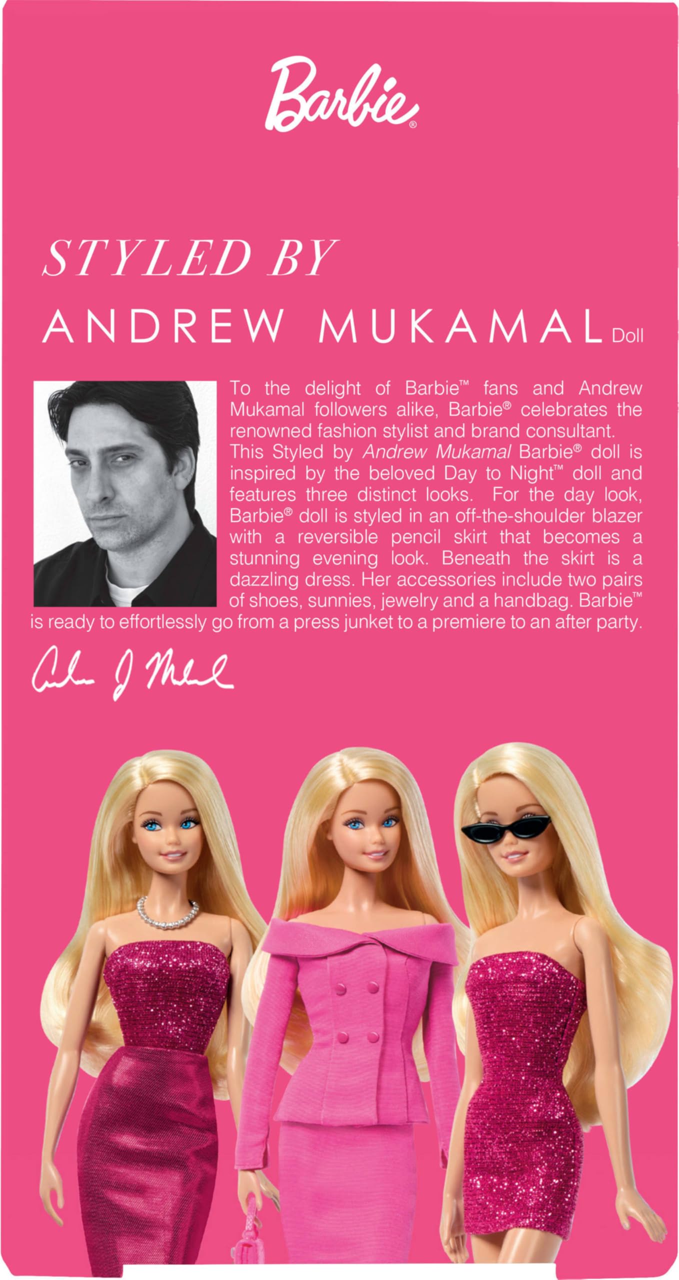 Модная кукла Barbie Signature в стиле Эндрю Мукамала