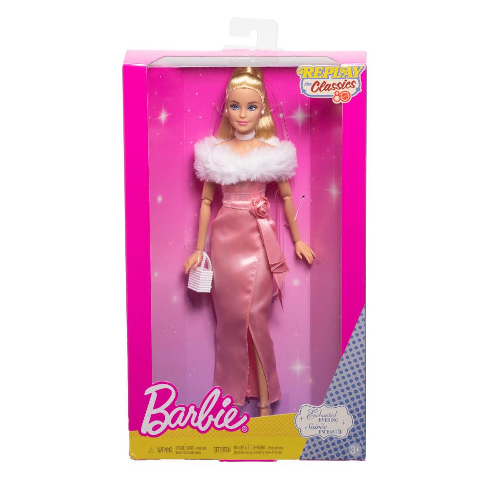 Модная кукла Barbie Enchanted Evening Fashion в розовом платье, коллекция Mattel Replay The Classics