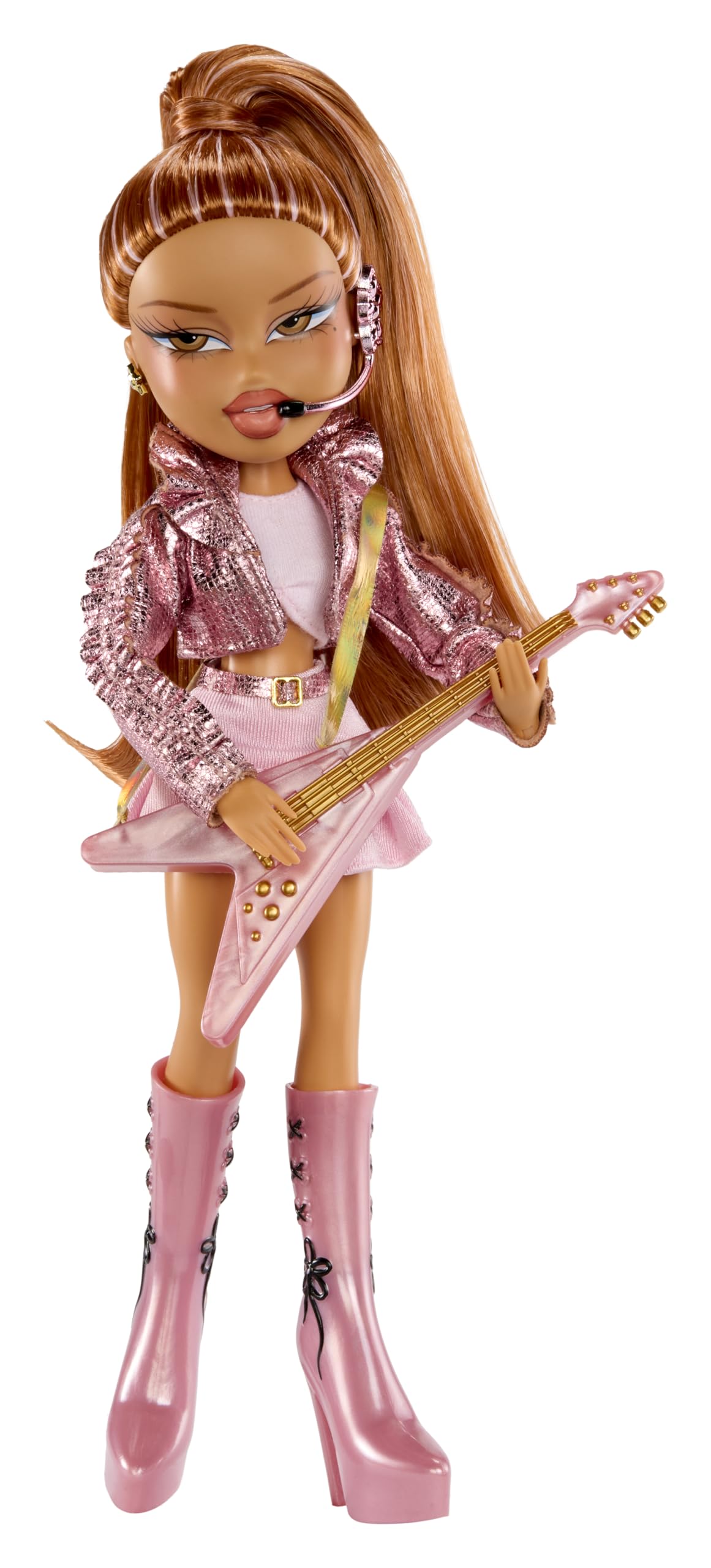 Модная кукла Bratz Pop Starz Yasmin с аксессуарами и подвеской
