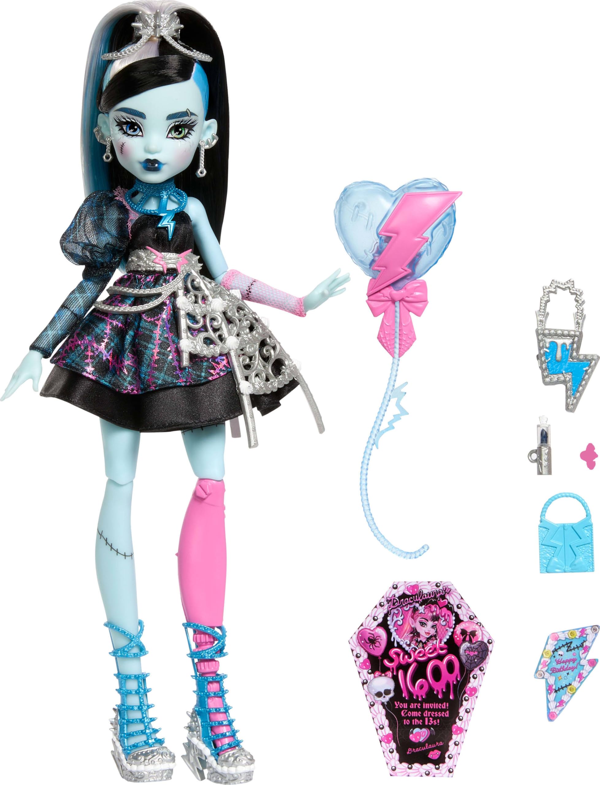 Кукла Monster High Фрэнки Штейн из коллекции Scary Sweet Birthday - фото 5