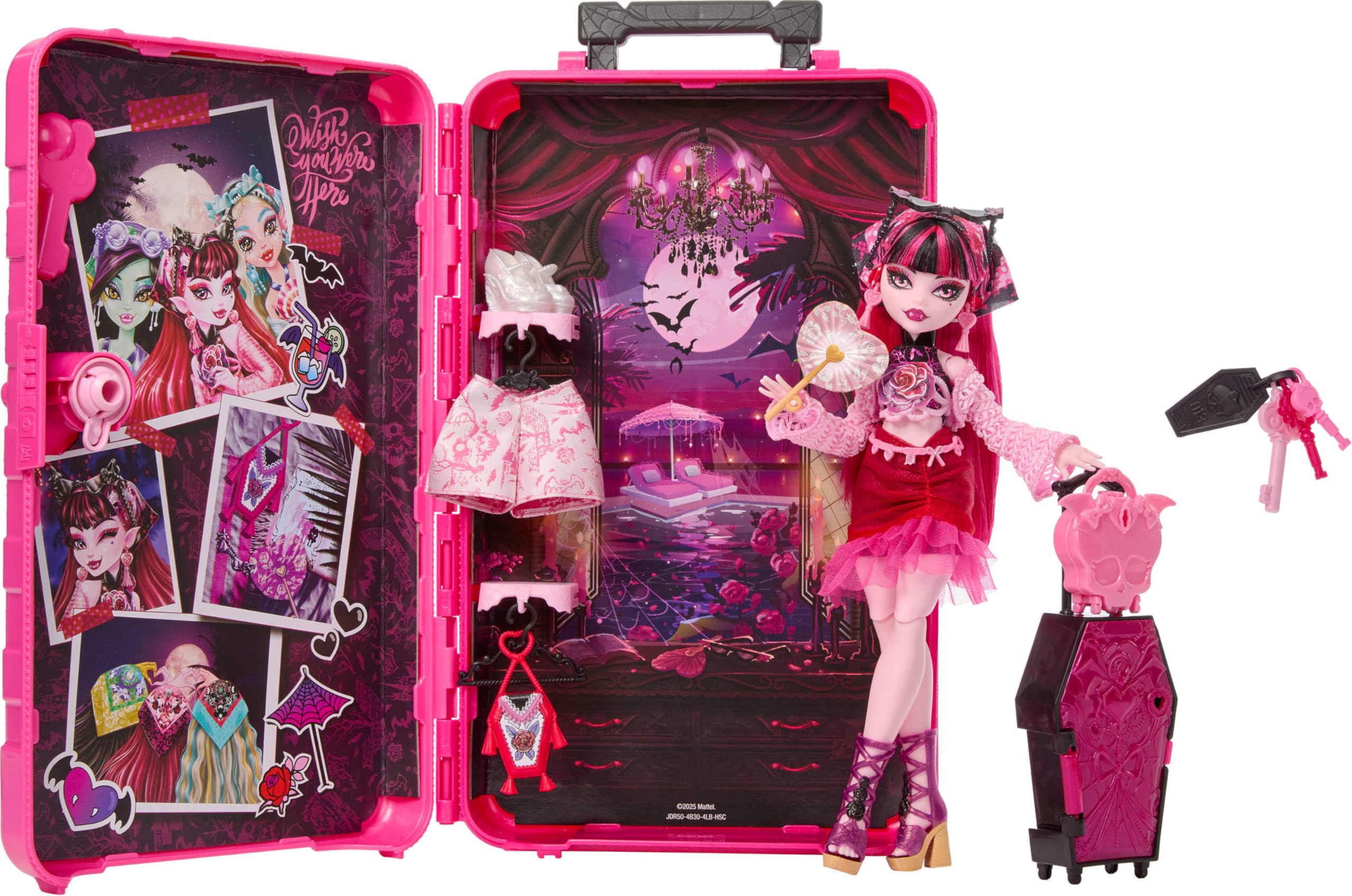 Кукла Monster High Дракулаура из коллекции Skulltimate Secrets gore-geous oasis - фото 5