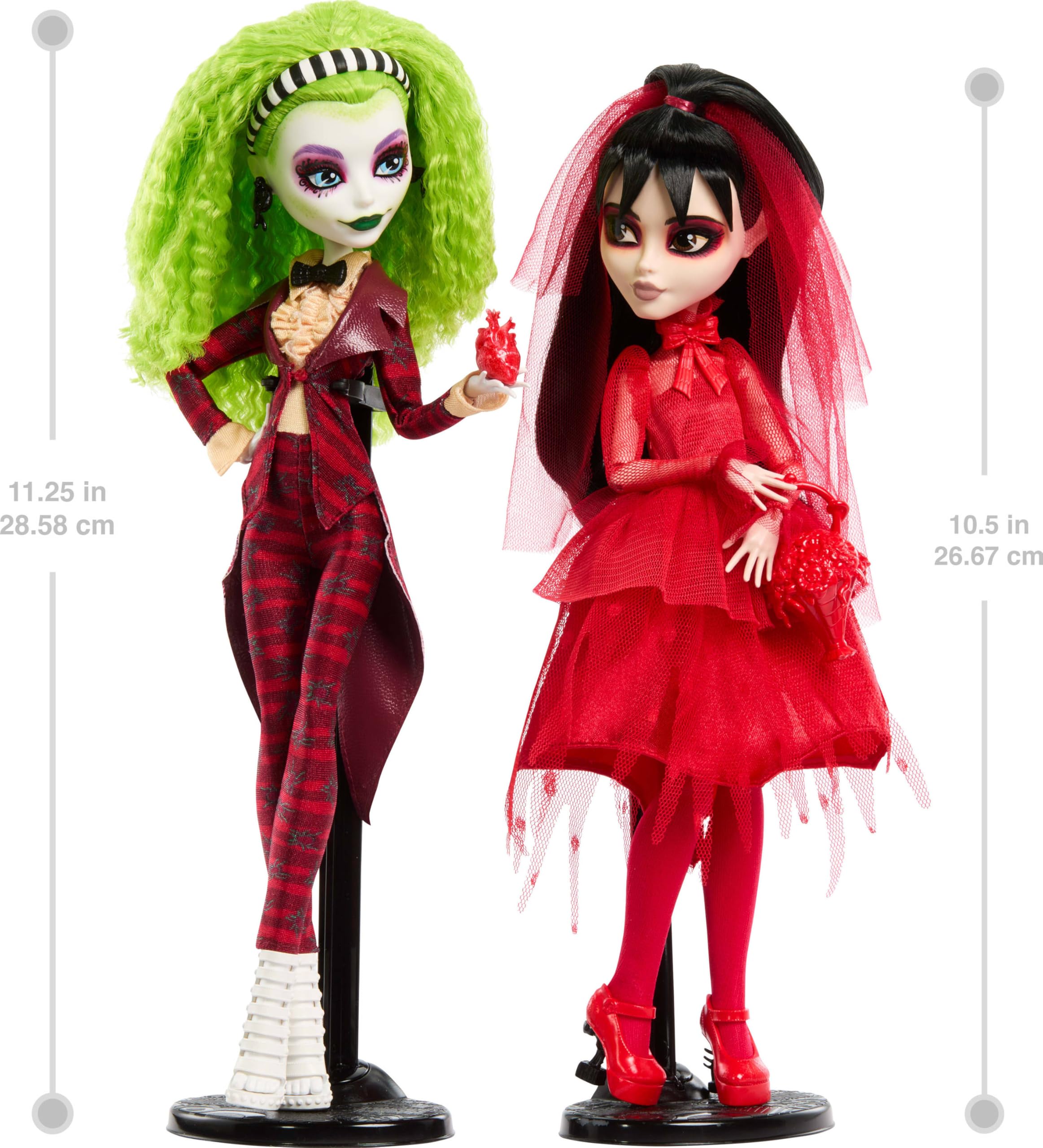 Куклы Monster High Skullector x Beetlejuice: Бетельгейзе и Лидия Дитц - фото 2