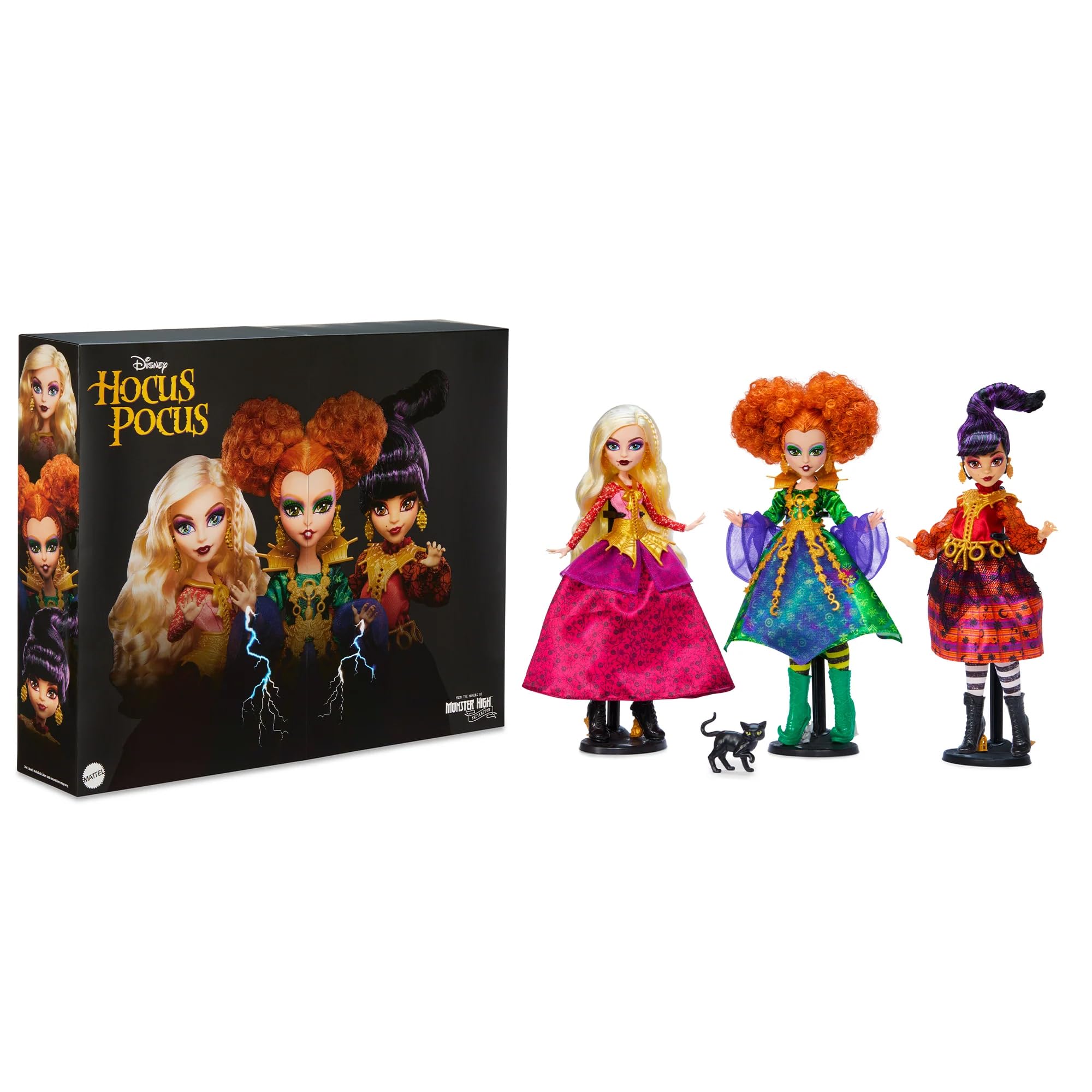 Куклы Monster High Skullector Hocus Pocus — коллекционный набор Уинифред, Мэри, Сары и Бинкс  - фото 2