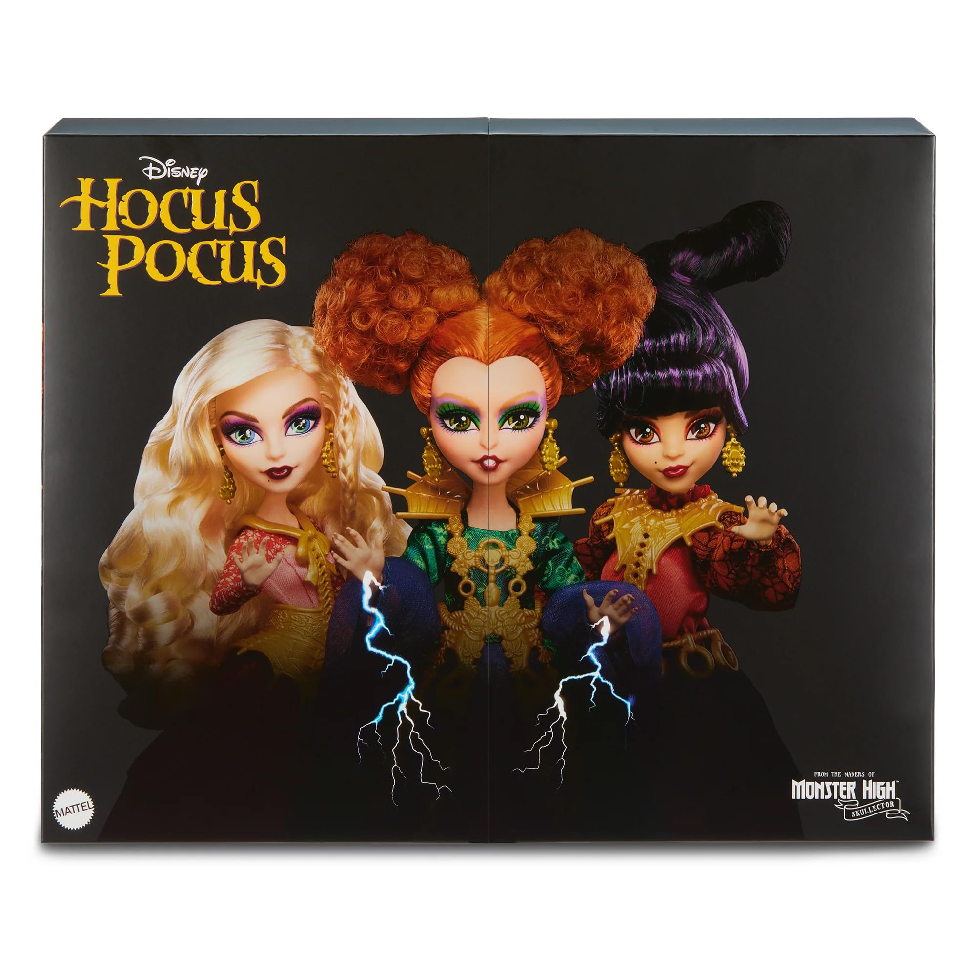 Куклы Monster High Skullector Hocus Pocus — коллекционный набор Уинифред, Мэри, Сары и Бинкс 