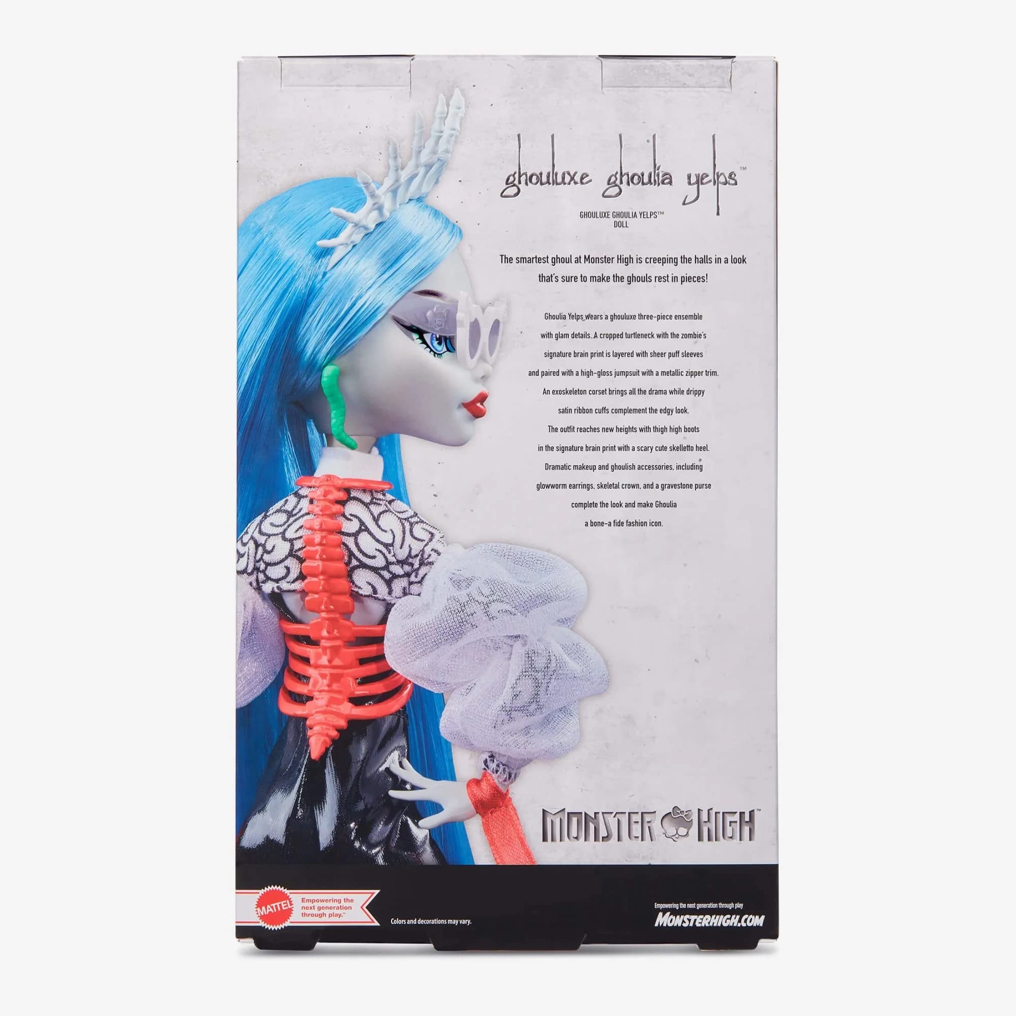 Коллекционная кукла Monster High Ghouluxe Ghoulia Yelps - фото 4