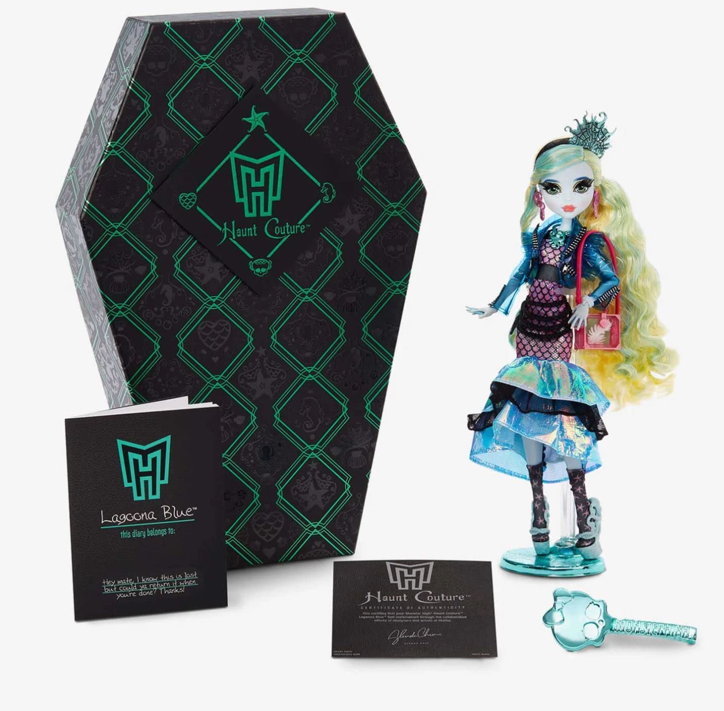 Коллекционная кукла Monster High Haunt Couture Лагуна Блю, ограниченный выпуск 2022 года