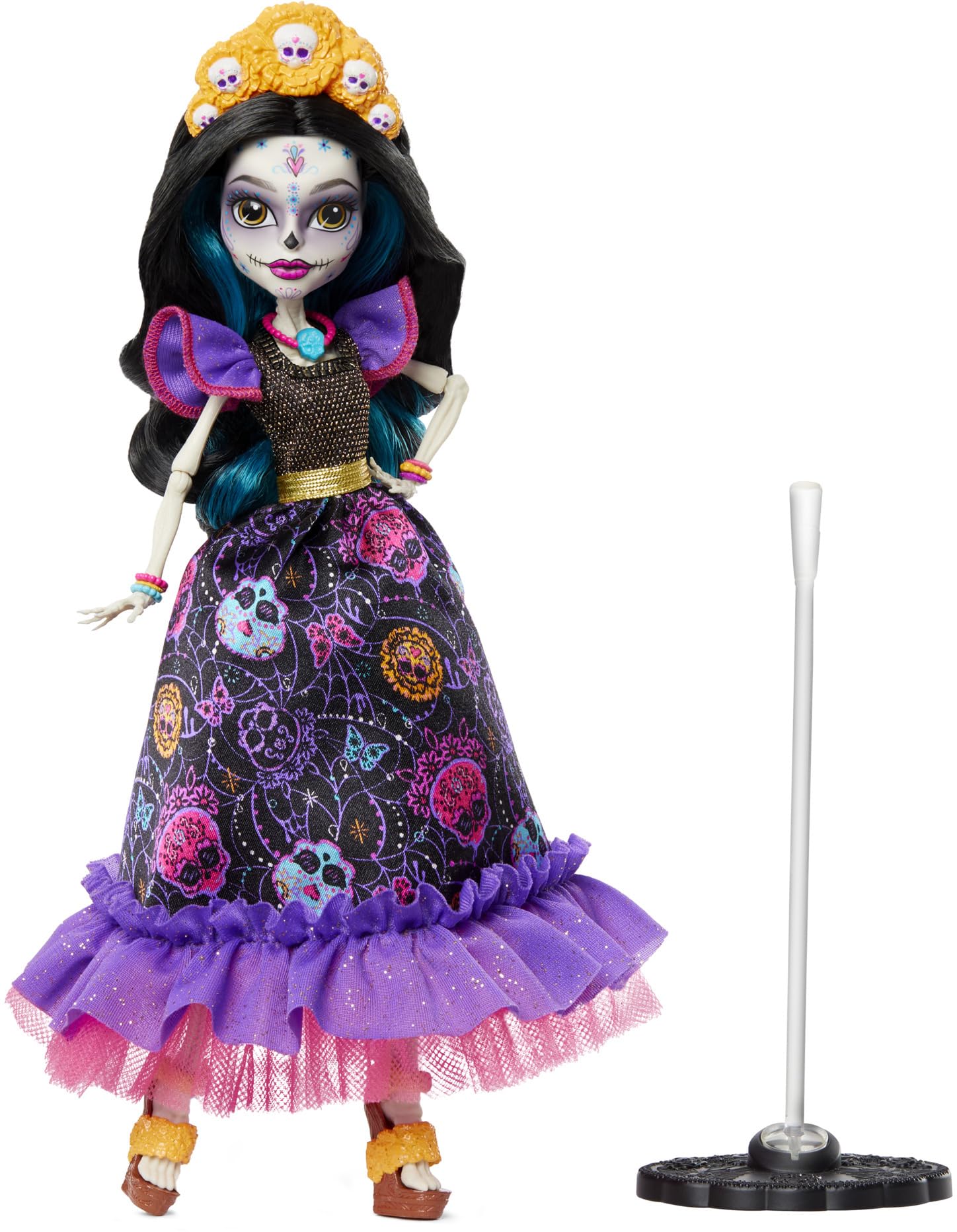 Кукла Monster High, коллекционная Скелита Калаверас Dia De Muertos  - фото 5
