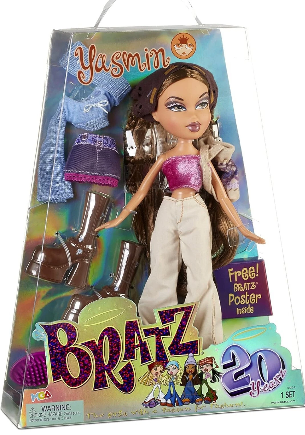 Специальное юбилейное издание Bratz 20 Yearz, оригинальная модная кукла Ясмин