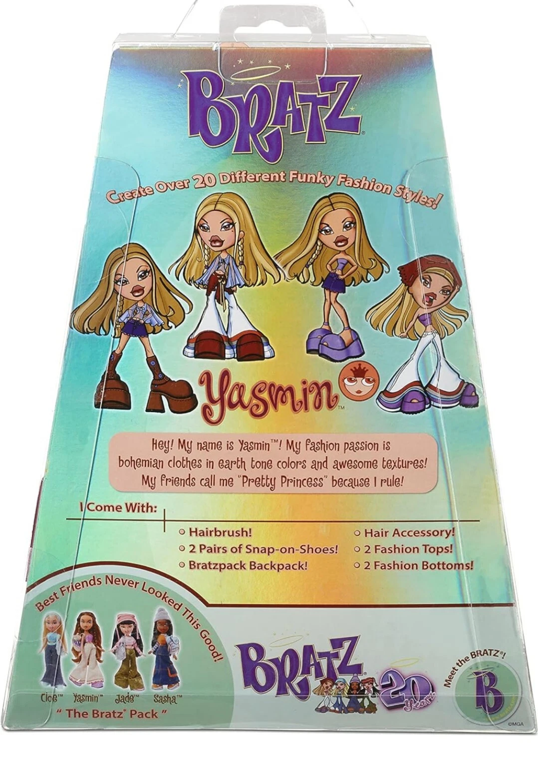 Специальное юбилейное издание Bratz 20 Yearz, оригинальная модная кукла Ясмин - фото 5