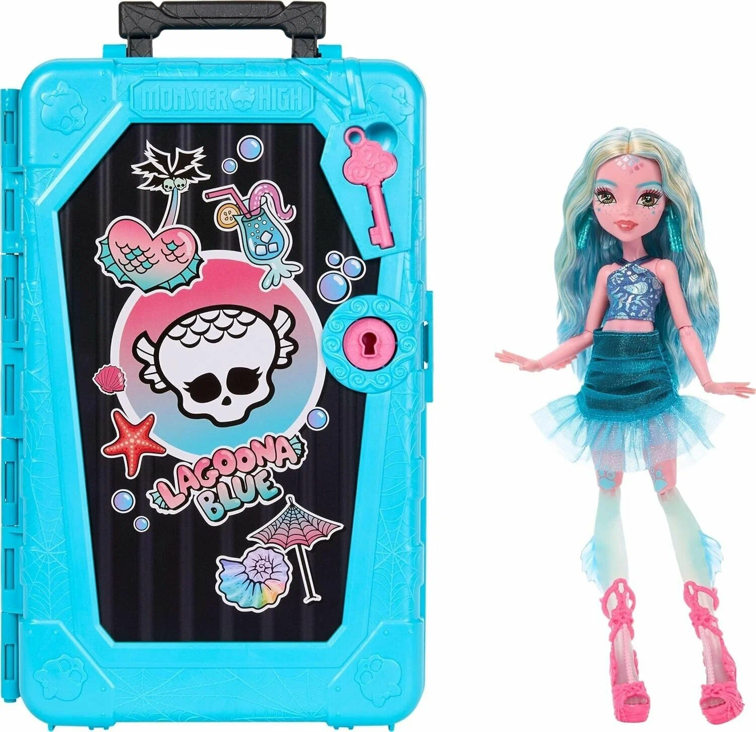 Кукла Monster High Лагуна Блю из коллекции Skulltimate Secrets gore-geous oasis